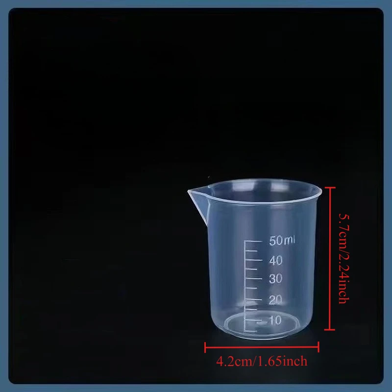 50/100/150ML Mixing Cup Plastic Liquid Container Beaker Chemical Laboratory Cup Measuring Cup Baking Tools Kitchen Gadgets
