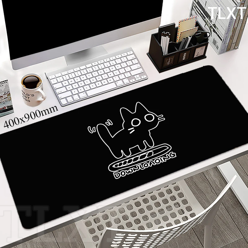 Grande tappetino mouse gaming con gatto per scrivania e ufficio_voghion.com