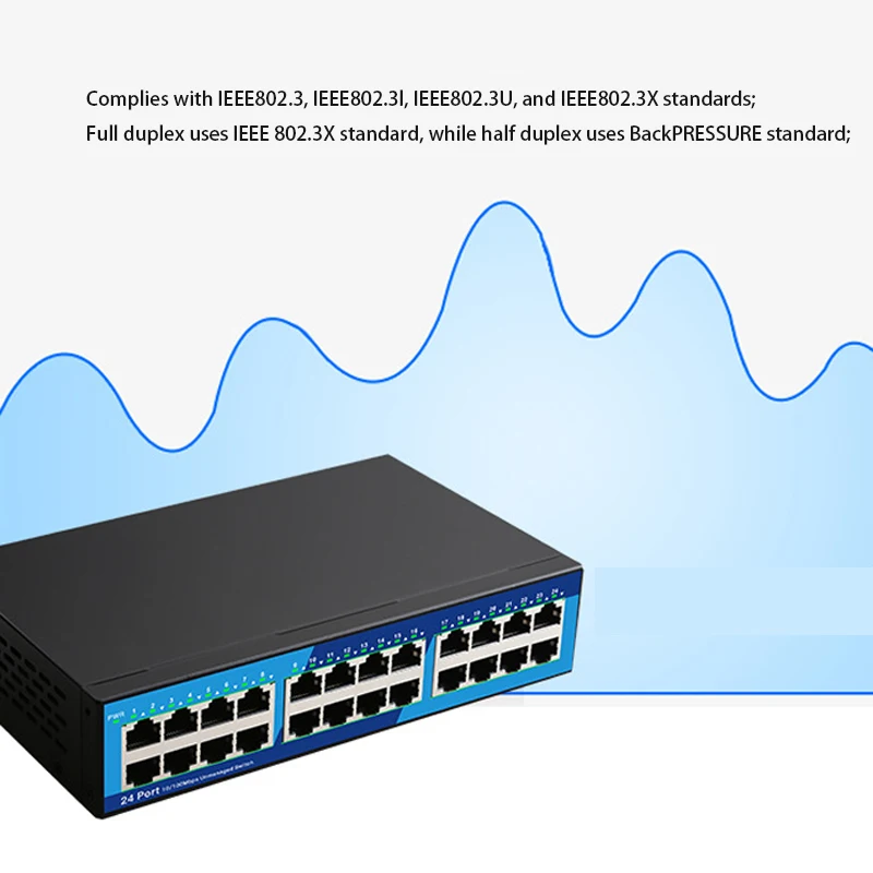 게임 고속 이더넷 RJ-45 LAN 어댑터 도크 스테이션, 네트워크 스플리터 어댑터, RJ45 허브 스위치, LAN 확장기, 24 포트, 100Mbps