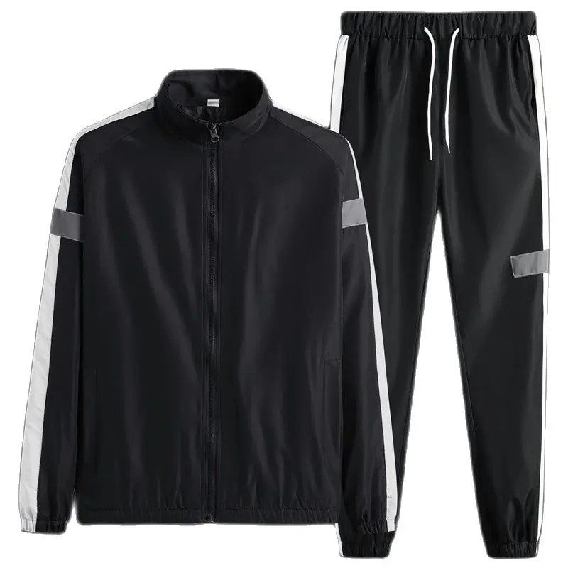 

2023 Spring New Men Tracksuit 2 Pieces Set Trendy design Jacket Pants Running Sports Suit Athletic Set Fato esportivo masculino