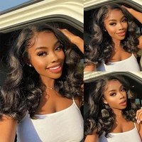 Tuneful-Perruque Bob Lace Front Body Wave Péruvienne Naturelle, Cheveux Humains, Documents Naturels 5