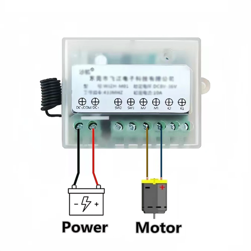 DC Motor Speed Controller Electric Motor Speed Controller Motor Speed Controller Stepper Motor Controller 8V-36V 10A Forward And Reverse Control Remote Control Switch For DC Motor Linear Actuator
