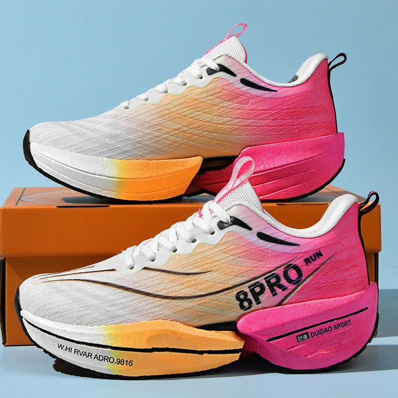 NEW 2025 Marathon Air Cushion Men Sports Running Shoes Breathable Lightweight Women's Comfortable Athletic Nonskid Sneakers - Image 4