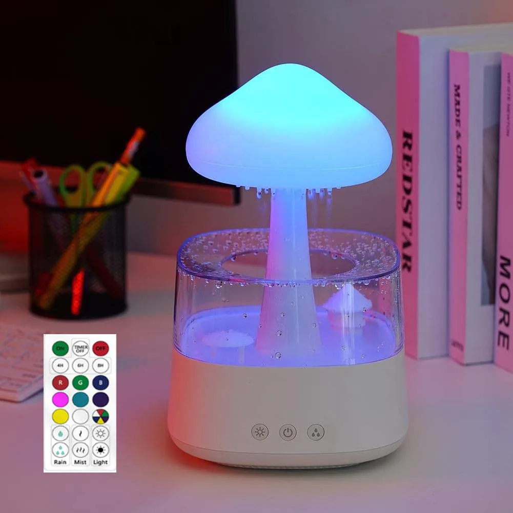 

white noise rain cloud night light rain sound humidifier water surface lighting desk lamp