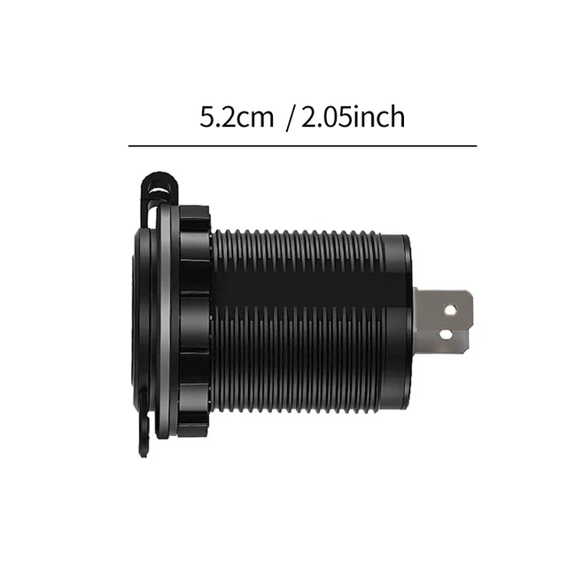 2 Piezas Enchufe Mechero Encendedor De Coche 12V/24V, Adaptador