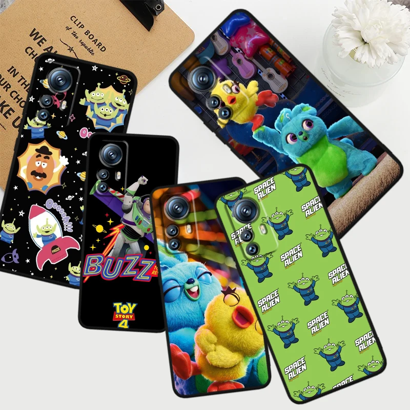 

Disney Toy Story Cute For Xiaomi Mi 13 12T 12 11T 11i 11 A3 10T 10 CC9E 9 Pro Lite Ultra 5G Black Phone Case