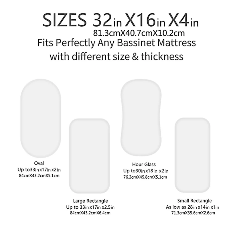 Newborns Baby Fitted Sheet Infants Bed Protective Case Fitted Bassinet Sheet