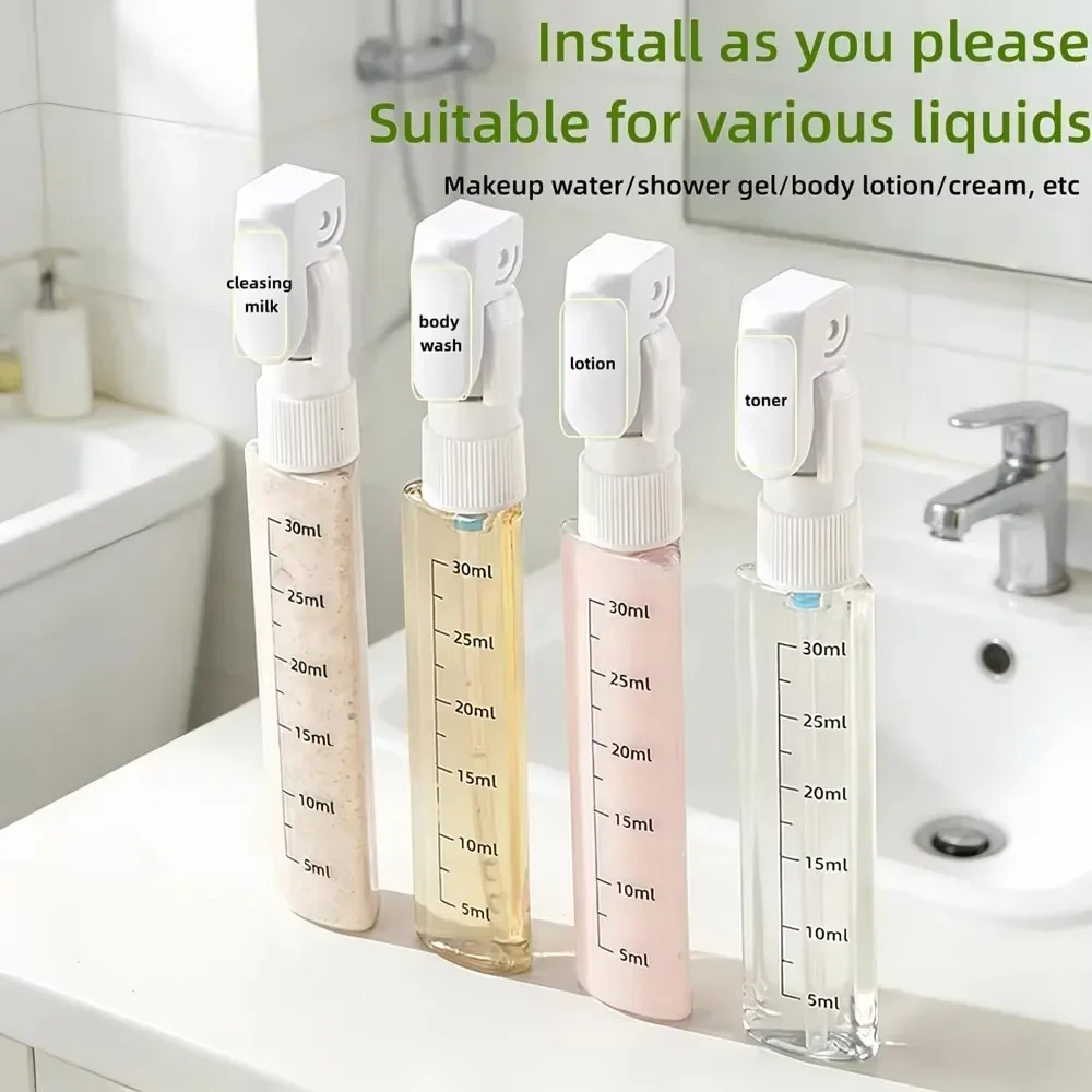Compact 4-in-1 Travel Toiletries & Cosmetics Container Set