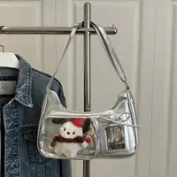Sacs Ita transparents pour femmes, sacoche transparente pour filles, sacs à main de styliste pour dames, fourre-tout avec Badge, sac à main Lolita, tendance 5