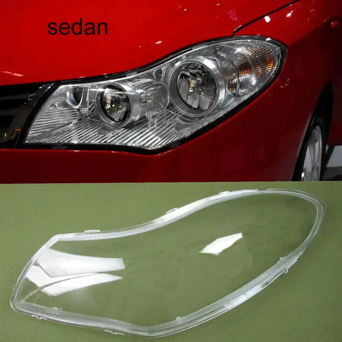 

For Chery Fulwin 2 Sedan Front Headlight Shell Headlamp Transparent Lampshade Cover Lens Plexiglass 2009 2010 2011 2012