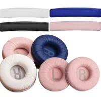 Earpads Replacement Leather Foam Cushions Pad Covers Top Headband For JBL JR300 T450BT T500BT Tune600 Headset 70mm Ear Pads - Image 2