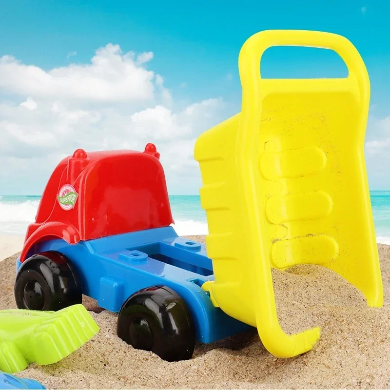 5 Pcs/set Children Beach Toys Sand Play Kit Baby Summer Digging  Tool with Shovel  Outdoor Toy Set Box for Kid 3