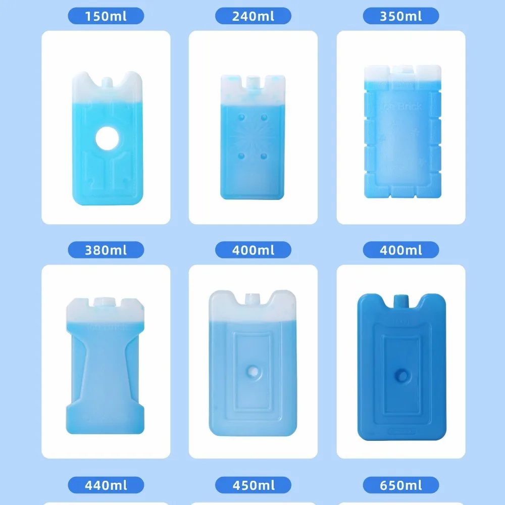 Ice Bag Pack Lunch Box Cooler Picnic Reusable Fresh Food Storage Refrigeration No Need Water Injection