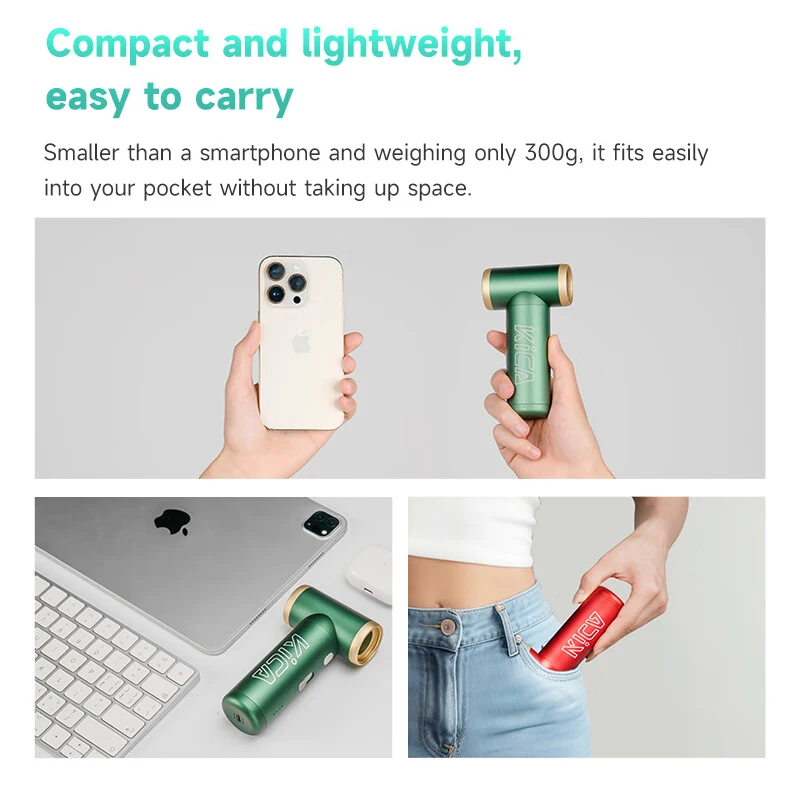 KICA Jetfan 2S Electric Air Blower Portable Turbo Fan Rechargeable Cordless Compressed Air Duster Cleaner For Computer Jet Fan 2 handheld fan
