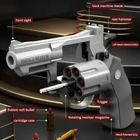 ZP-5 Children's Mechanical Cartridge Pistol Toy Catapult Revolver Continuous Firing Soft Bullet Toy for Children Shooting 2