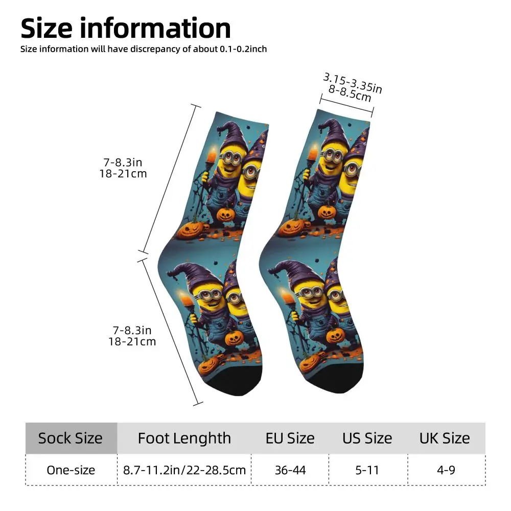 Custom Cool Print M- Minions Cartoon Socks for Women Men Stretchy Summer Autumn Winter M- Minions Bananas Crew Socks 155 S7a61a62866824504b404e35dc0d3214d3