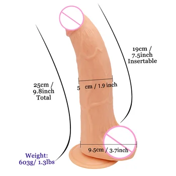 Dildo G-spot Stimulation Super Thick Dildo Upturned Super Long Expansion Anus Soft Big Butt Plug Gay Sex Supplies Adult Toys 2