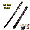 72cm Anime Cosplay Roronoa Zoro Katana Sword PU Wado Ichimonji Sword  Role Playing Qiu Shui Samurai Weapon Party toy Sword 1