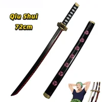 72cm Anime Cosplay Roronoa Zoro Katana Sword PU Wado Ichimonji Sword  Role Playing Qiu Shui Samurai Weapon Party toy Sword 1
