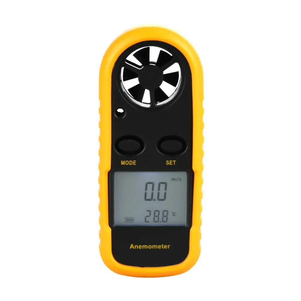 -10 ℃ 45 ℃ / 14 ℉ 113 ℉ 풍속계 풍속계 풍속 온도계 휴대용 LED 백라이트 디지털 풍속 측정기