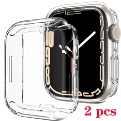 Premium Apple Watch Strap with Screen Protector Case - Elegant Wrist Bracelet Accessory for 49MM Ultra (2 pcs)