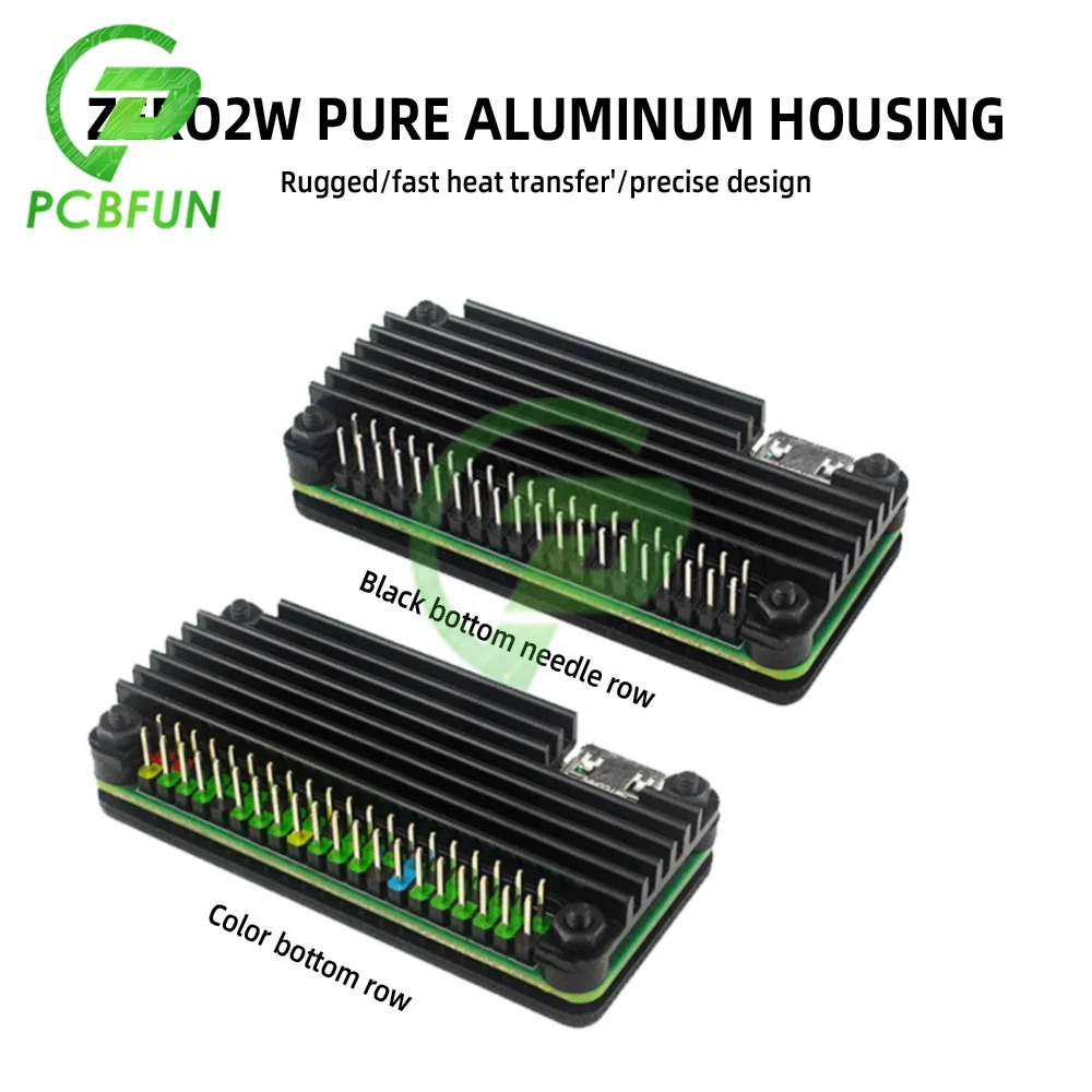 Per Raspberry Pi Zero 2W Custodia In Alluminio Puro Per Raspberry Pi Zero 2W Custodia Protettiva + Intestazione Pin
