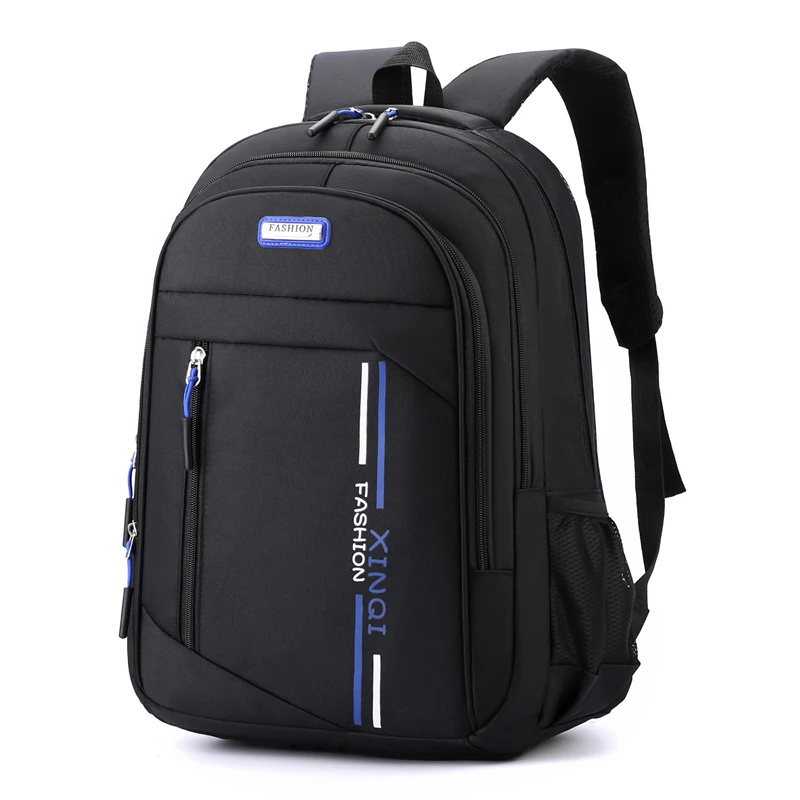 Men's large capacity travel backpack | multiple zipper pockets, padded shoulder straps | business and holiday laptop bag