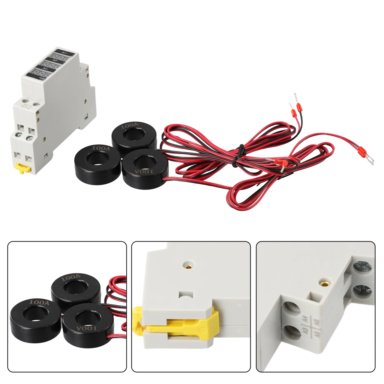 

Durable Tools TOOLS Tool Din 35mm Standard Guide Rail Three-phase Ammeter ＜ 2VA -25 ℃~+70 ℃ AC80-500VAC/50-60Hz