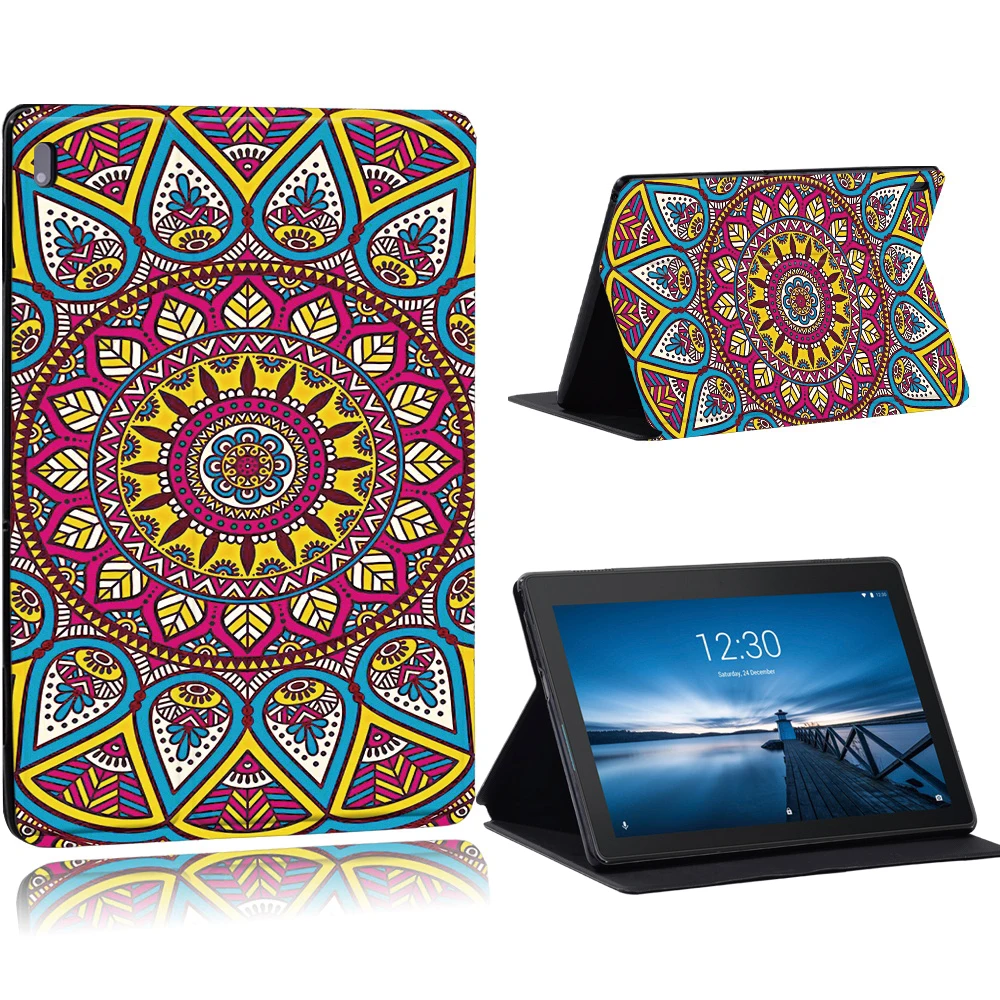 phone and tablet stand Old Image Series Pattern Case for Lenovo Tab E10 /Tab M10 10.1 Inch/Tab M10 FHD Plus 10.3 inch Tablet Stand Cover Case tablet holder Tablet Accessories