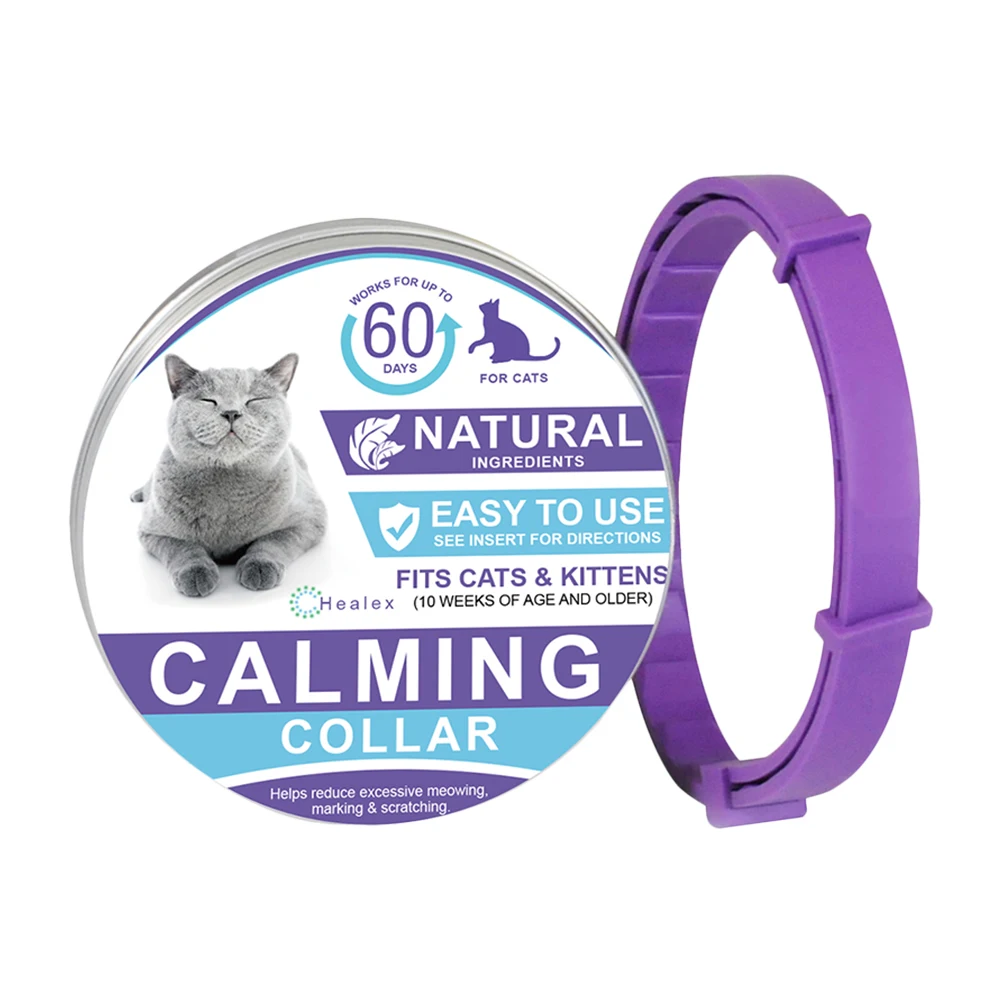 38cm-Pet-Calming-Collar-Anxiety-Relief-Stress-Reduction-Pacify-Soothing ... - Kitty Stress Release Collars With Risen Sound Waves