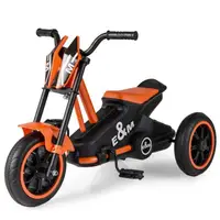 Tricycle pour enfants avec 3 roues robustes et pédales, vélo pour enfants, draisienne pour enfants, orange 1