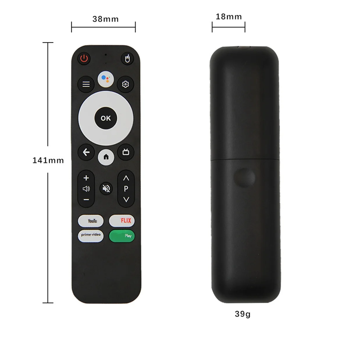 ALLIMITY Afstandsbediening vervanging geschikt voor MECOOL Smart Android TV Box KM2 Plus, KM2 , KM2PLUS, KM2-PLUS, 11.0 TV Box
