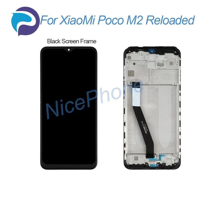For XiaoMi Poco M2 Pro LCD Screen + Touch Digitizer Display 2340*1080 MZB0957IN Poco M2 Pro LCD Screen Display