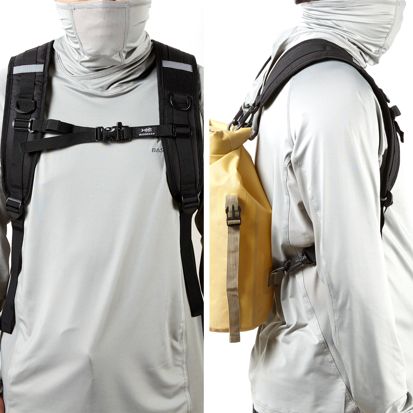 Description Picture 3 of itemBassdash Backpack Straps Replacement Adjustable Padded Shoulder Straps for Backpack Dry Bag