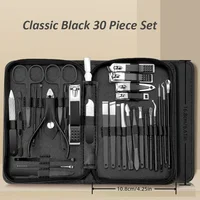 30pcs Manicure Set Portable Stainless Steel Nail Cutter Trimming Tool Beauty Pedicure Kit Finger Care Nail Clipper Scissors Set