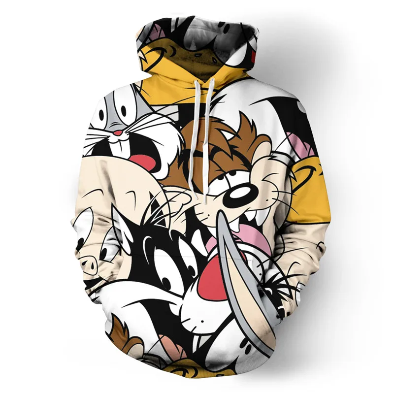 SOSHIRL Kawaii мультфильм толстовки красочные плавки аниме персонажи толстовка с