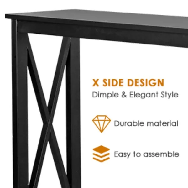 narrow console table