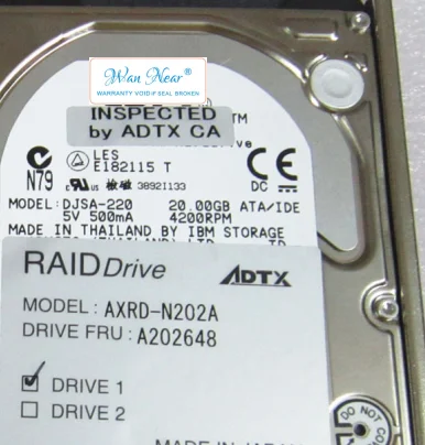 

Для DJSA-220 A202648 20G 4200RPM 2,5 ''IDE