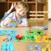 Puzzle Racer Kids Car Track Set Plastic Floor Puzzles for 3 4 5 6 Year Old Boys Montessori Toys Brain Toys 2024 NEW 2
