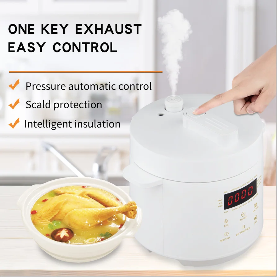 220V 110V 3L Household Small Electric Pressure Cooker Mini Electric Pressure Cooker Intelligent Reservation Rice Cooker 2