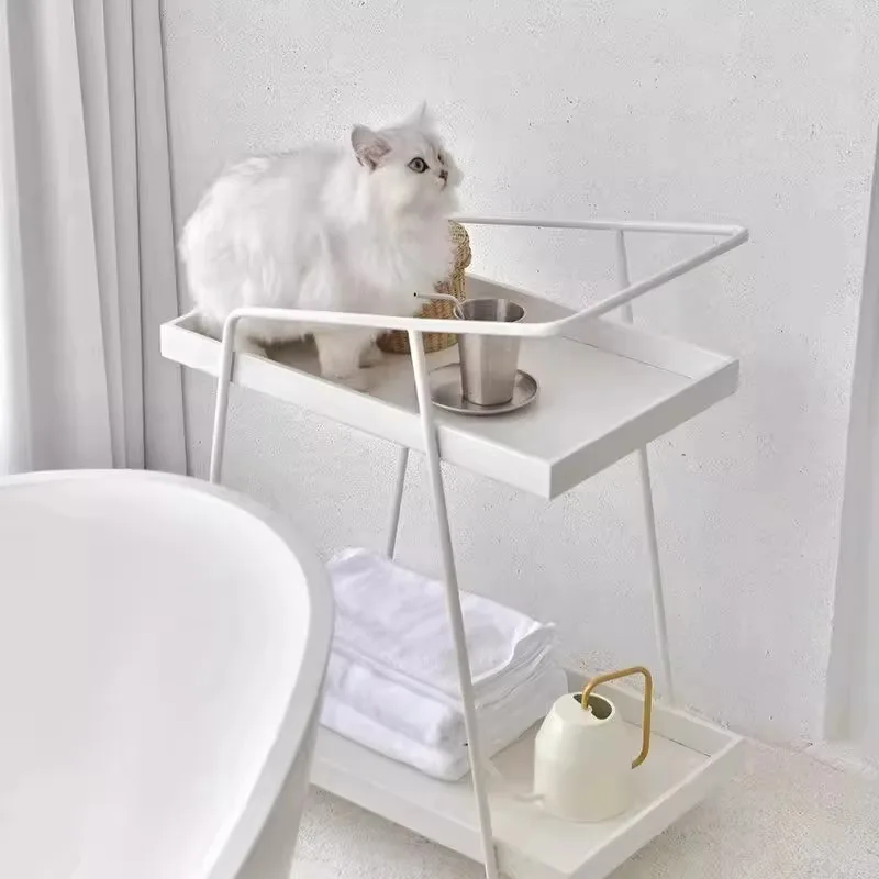 Rolling Cart for Restaurant, Hotel Beverage Cart, Portable Cake Delivery Trolley, Multi-Function Serving Cart Storage Organizer