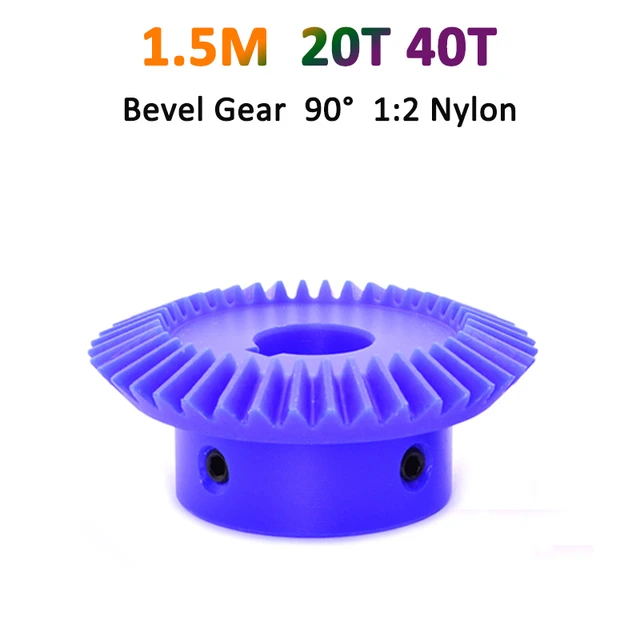  Bevel Gear 90 Degrees, 1 to 1 Bevel Gear, Modulus: 1.5