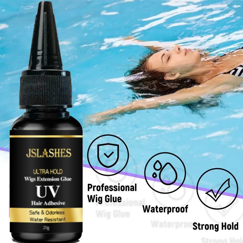 Uv Light Hair Extension Glue Uv Wigs Adhesive Tape UV Light Gel LED Technology Ultra Hold Hair Glue