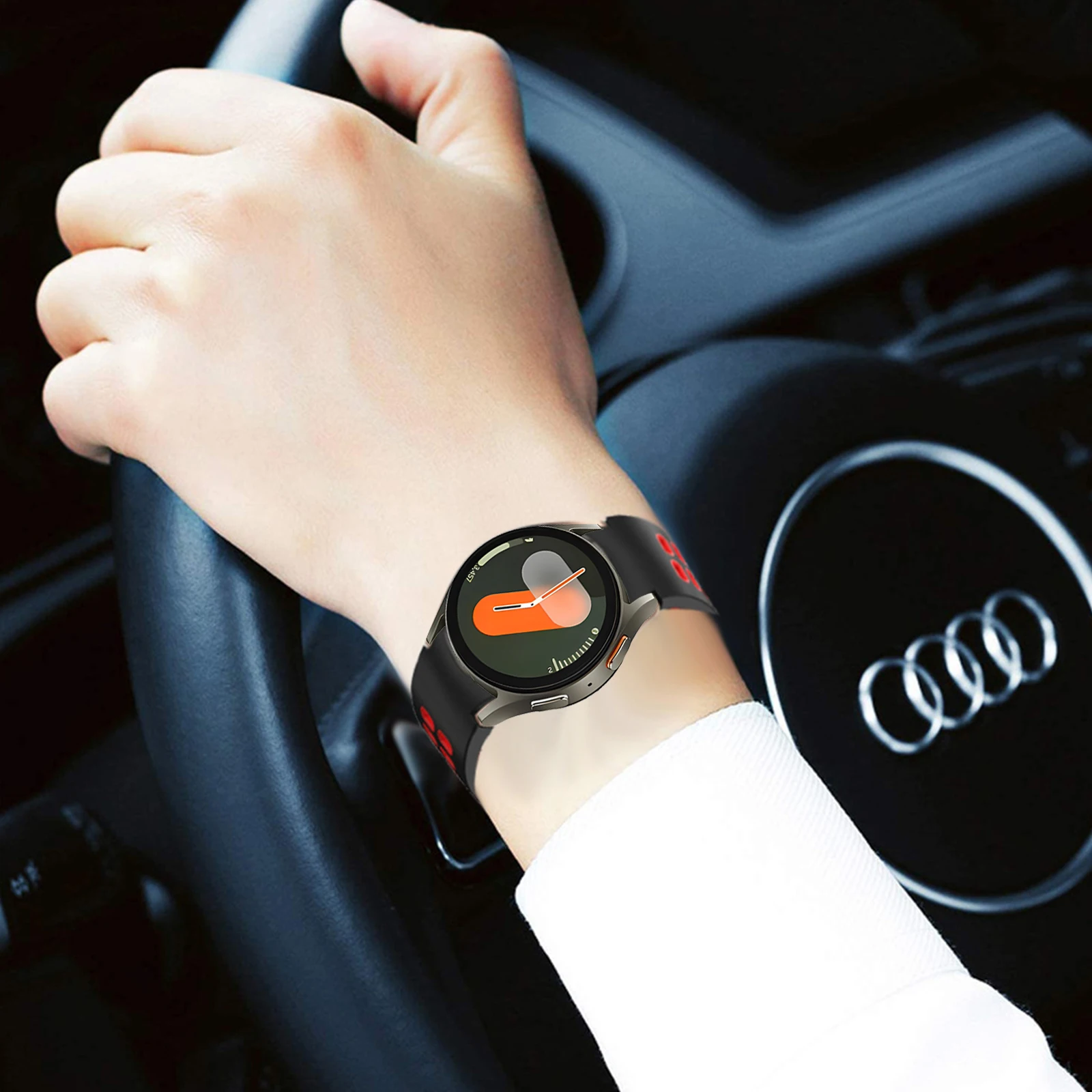 Dual-Color Silicone Watchband Strap - Versatile and Stylish Accessory