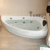 Acrylic Design Bathtubs Modern Household Bathroom Hydromassage Bath Adults Crescent Arc Detached Creative Mini Thicken Bathtub 5