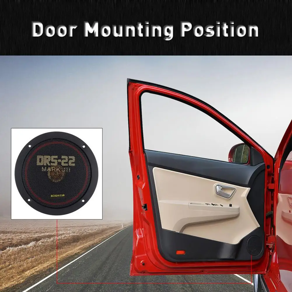 DRS-22 Car Audio Speakers 6.5-inch Front Rear Door Speaker 80 DB 4 Ohm High Sensitivity Super Thin Horn Audio Loudspeaker