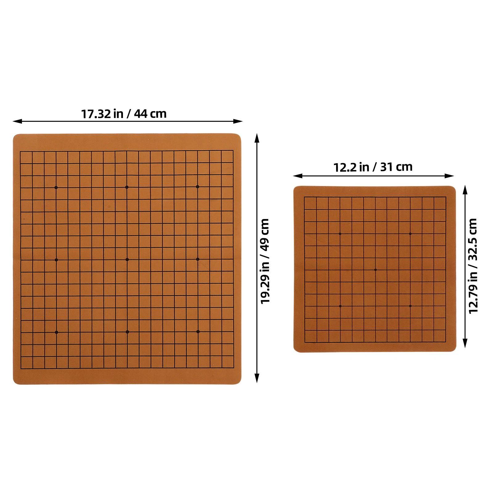 Folding Chess Board 2pcs Portable Children Go Chess Board Folding Chessboard Game Chess Game Props Accessories