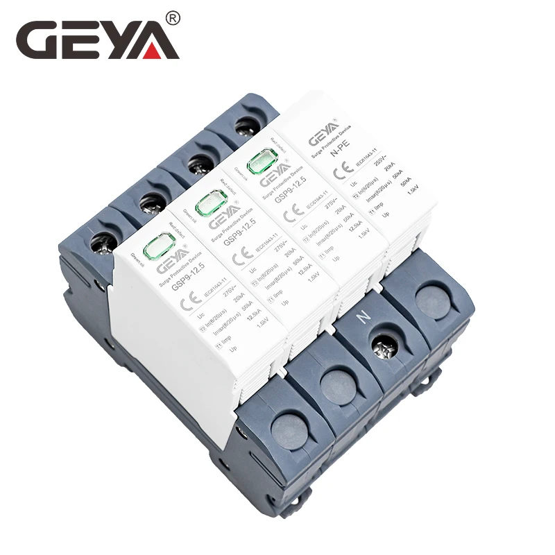 Фото Устройство для защиты от перенапряжения GEYA GSP9, 7/12 ка, T1 + T2, SPD, 4P, 3P + NPE №3