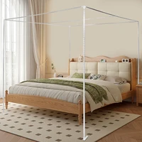 Canopy Bed Frame Post 4 Corner Stainless Mosquito Netting Frame Bracket Bedroom Use 1