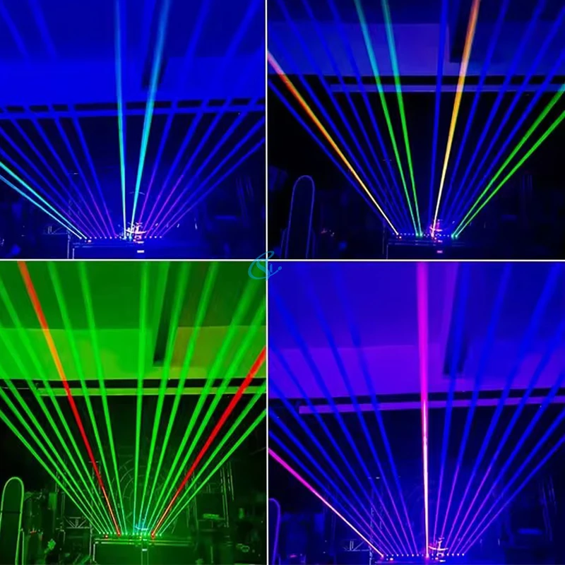 8 Eyes Red Laser +LED RGB Lamps Moving Head Laser Beam Light Dj Laser Light Proj